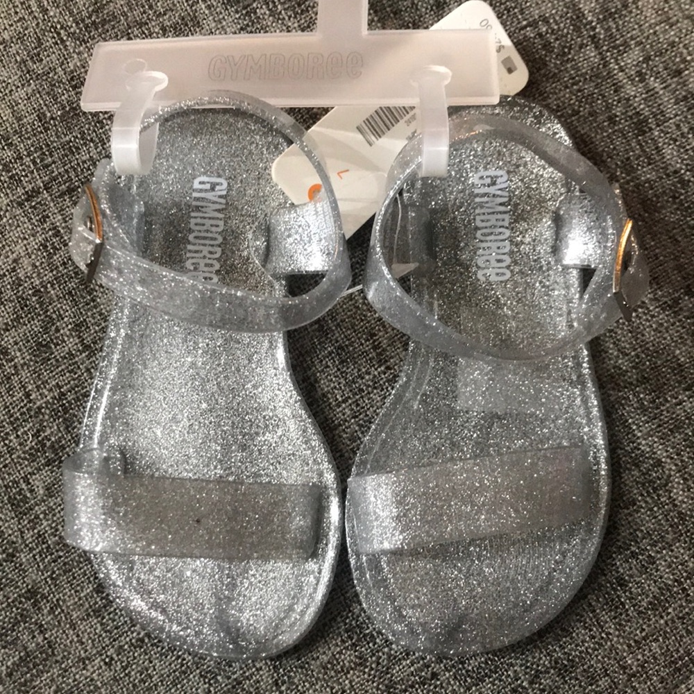 Baby Girl Silver Jelly Sandals